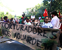 Ato desta terça na Urca  |  Foto: Lula Aparício